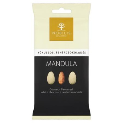 Mandula, 100 g, NOBILIS, kókuszos-fehércsokoládés