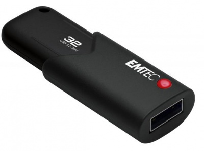 Pendrive, 32GB, USB 3.2, titkosított, EMTEC "B120 Click Secure"