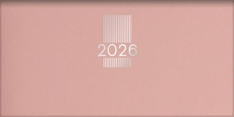 Zsebnaptár, fekvő elrendezésű, DAYLINER, "MyPastel", púder