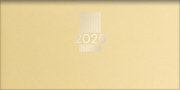 Zsebnaptár, fekvő elrendezésű, DAYLINER, "MyPastel", sárga